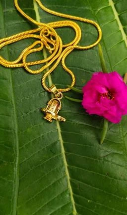  Gold Plated Small Ma Durga Sherawali Mata Rani Hindu God  Religious