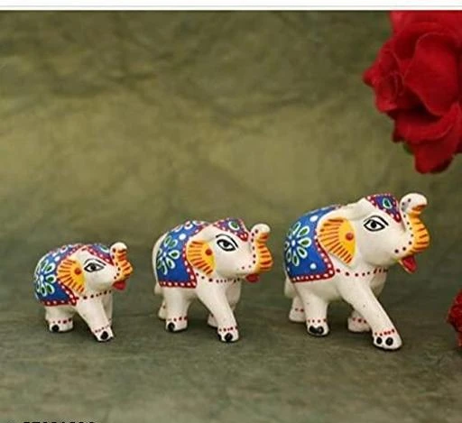Checkout this latest Showpieces & Collectibles_500-1000
Product Name: *elephant showpiece set of 3*
Material: Plastic
Type: Others
Size: 4 x 5
Multipack: 3
Product Length: 10 cm
Product Height: 10 cm
Product Breadth: 10 cm
SITA HANDICRAFT is sure to catch the attention of everyone entering its space. PERFECT FOR GIFTING: Having trouble selecting a gift for your loved ones we got you covered! Birthday, Wedding Party, Baby Shower, housewarming or any other occasion this sita handicraft is sure to impress! RAJSTHANI ART: Apart from being an object of art and dÃcor, sita handicraft hanging are also believed to eradicate bad dreams. According to indian theories the inner web of a dream catches the bad dreams, letting only the good ones to pass through. HANDMADE IN INDIA: Each piece is skillfully hand woven by Indian Artisans with immense care and precision. The prime objective is to create a meaningful art piece with the most basic components like Metal ring, threads, beads and feathers.Handcrafted Wooden wind chime Sometimes calm, sometimes swaying, and most of the time beautiful, this wind chime from SITA handicraft exhibits your love for pretty things in the most beautiful way. Bring home this wind chime and hang it in your balcony or near any window at your home and create a calm, peaceful and elegant ambiance. Soothing Music With every passing wind, you can sway to the gentle and relaxing music this wind chime makes. Calm and soothing, this music will attract many praises from its onlookers
Easy Returns Available In Case Of Any Issue


SKU: elephant3piece-blue-white
Supplier Name: SITA HANDICRAFT

Code: 361-57831320-993

Catalog Name: Attractive Showpieces & Collectibles
CatalogID_14974167
M08-C25-SC2485