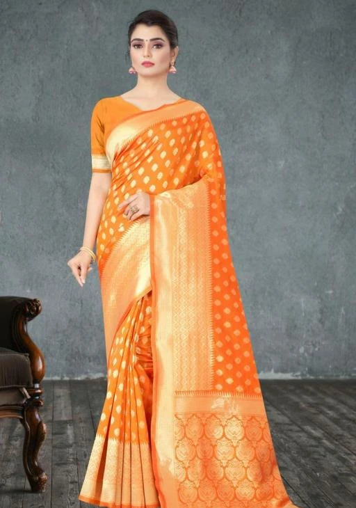 Checkout this latest Sarees
Product Name: *Aishani Ensemble Sarees*
Saree Fabric: Soft Silk
Blouse: Running Blouse
Blouse Fabric: Vichitra Silk
Pattern: Woven Design
Blouse Pattern: Solid
Net Quantity (N): Single
WELCOME TO BONZEL. The length of the saree is 5.5 Meters Including the blouse piece. This is a very beautiful JACQUARD COTTON Silk Saree. It is made by COTTON Silk fabric.COTTON Silk fabric is anti allergy fabric. In addition it is very comfortable to wear. Buy this saree and feel the extraordinary joy of elegance style and the latest fashion. The saree contains full 5.5 meter length so that every girl can wear it easily. The saree contains the same un-stitched blouse piece also