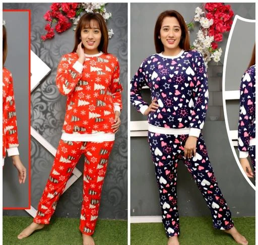 Checkout this latest Nightsuits
Product Name: *Stylish Women Fancy Winter Jacket Nightsuits*
Top Fabric: Wool
Bottom Fabric: Wool
Top Type: Regular Top
Bottom Type: Pyjamas
Sleeve Length: Long Sleeves
Pattern: Printed
Net Quantity (N): 1
Sizes:
M (Top Bust Size: 36 in, Top Length Size: 24 in, Bottom Waist Size: 34 in, Bottom Hip Size: 36 in, Bottom Length Size: 36 in) 
It's best fabric winter nightsuit for women it will comfortable in this winter season
Country of Origin: India
Easy Returns Available In Case Of Any Issue


SKU: Yashasvi-10437
Supplier Name: NAVYA TRADERS

Code: 307-58145303-0041

Catalog Name: Divine Alluring Women Nightsuits
CatalogID_15078941
M04-C10-SC1045