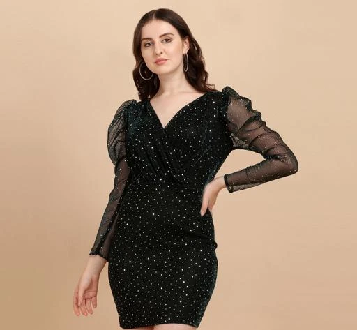 Checkout this latest Dresses
Product Name: *Women's Green Lycra Stitched Dress*
Fabric: Lycra
Sleeve Length: Long Sleeves
Pattern: Solid
Multipack: 1
Sizes:
XS (Bust Size: 34 in, Length Size: 50 in) 
S (Bust Size: 36 in, Length Size: 50 in) 
M (Bust Size: 38 in, Length Size: 50 in) 
L (Bust Size: 40 in, Length Size: 50 in) 
XL (Bust Size: 42 in, Length Size: 50 in) 
XXL (Bust Size: 44 in, Length Size: 50 in) 
Country of Origin: India
Easy Returns Available In Case Of Any Issue


Catalog Rating: ★4.1 (78)

Catalog Name: Trendy Ravishing Women Dresses
CatalogID_15080972
C79-SC1025
Code: 864-58151066-9991