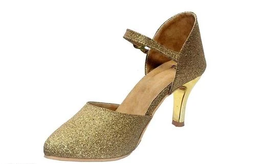 3 inch gold online block heels