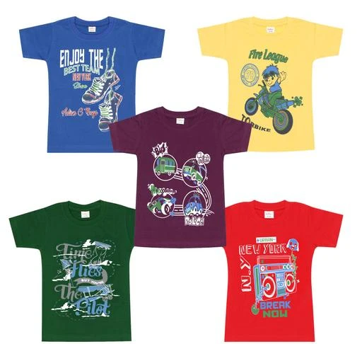 Checkout this latest Tshirts & Polos
Product Name: * kiddeo Boys Halfsleeve T Shirts (cmb 8)(Pack of 5)*
Fabric: Cotton
Sleeve Length: Short Sleeves
Pattern: Printed
Net Quantity (N): Pack Of 5
Sizes: 
3-4 Years (Chest Size: 24 in, Length Size: 18 in) 
5-6 Years (Chest Size: 26 in, Length Size: 19 in) 
7-8 Years (Chest Size: 28 in, Length Size: 20 in) 
9-10 Years (Chest Size: 30 in, Length Size: 21 in) 
11-12 Years (Chest Size: 32 in, Length Size: 22 in) 
Country of Origin: India
Easy Returns Available In Case Of Any Issue


SKU: ki-boys-hs-5c-bbd-cmb(8)-ml
Supplier Name: KR TEX

Code: 984-58337283-9941

Catalog Name: Tinkle Fancy Boys Tshirts
CatalogID_15142267
M10-C32-SC1173
.