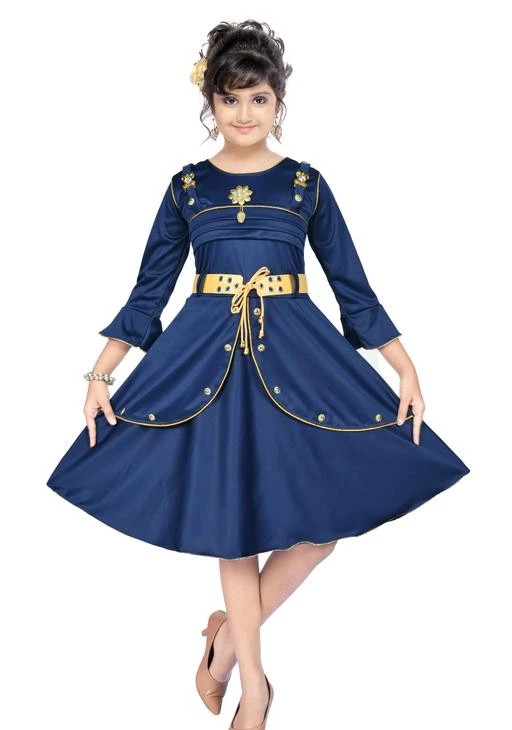 Shop Online Cotton Sequins Navy Blue Designer Gown  208041 
