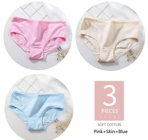 Checkout this latest Briefs
Product Name: *Comfy Women Briefs Women Cotton Hipster Multicolor Panty Set of 3*
Fabric: Cotton
Pattern: Solid
Net Quantity (N): 3
Sizes: 
S (Waist Size: 27 in) 
M (Waist Size: 29 in) 
L (Waist Size: 31 in) 
XL (Waist Size: 33 in) 
XXL (Waist Size: 35 in) 
Women Cotton Hipster Multicolor Panty Set of 3
Country of Origin: China
Easy Returns Available In Case Of Any Issue


SKU: cotton+pink+cream+blue+setof3
Supplier Name: Otak

Code: 742-58416482-993

Catalog Name: Comfy Women Briefs
CatalogID_15171713
M04-C09-SC1042