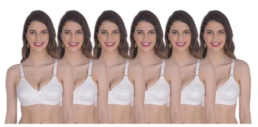  Az Beauty Cotton Flower Bra Pack Of Six / Stylus Women Bra