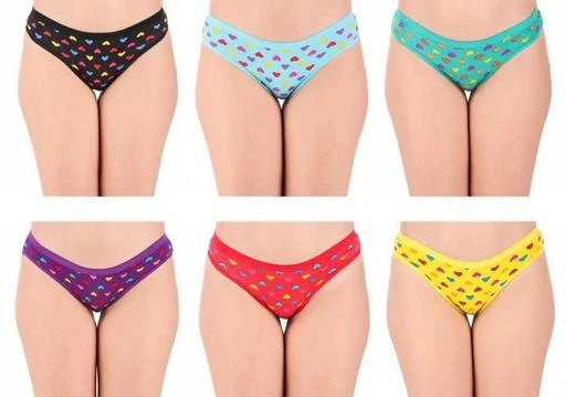 3 PCS Women Cotton Silk Seamless Panty Combo Set Innerwear Briefs Hipster  Medium Waist Panties Multicolor