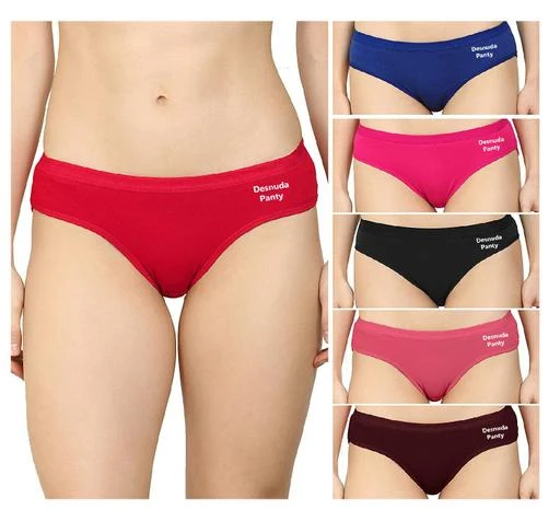 Buy Women's Cotton Plain Panties Comfortable and Colorful Combo