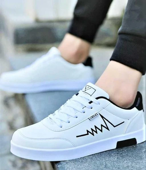 Checkout this latest Sports Shoes
Product Name: *Trendy Heart Beat Men's White Shoes*
Material: Canvas
Sole Material: EVA
Fastening & Back Detail: Lace-Up
Pattern: Solid
Sizes: 
IND-6 (Foot Length Size: 24.1 cm) 
IND-7 (Foot Length Size: 24.8 cm) 
IND-8 (Foot Length Size: 25.7 cm) 
IND-9 (Foot Length Size: 26.7 cm) 
IND-10 (Foot Length Size: 27.3 cm) 
Country of Origin: India
Easy Returns Available In Case Of Any Issue


SKU: HB-200
Supplier Name: Mt style

Code: 434-58548473-9921

Catalog Name: Latest Fashionable Men Casual Shoes
CatalogID_15217983
M09-C29-SC1235