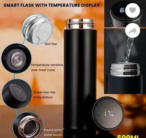 Vacuum Flask LED Temperature Display with Double Wall Insulated