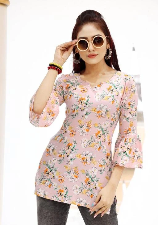 Checkout this latest Tops & Tunics
Product Name: *Fancy Designer Women Tops & Tunics*
Fabric: Rayon
Sleeve Length: Three-Quarter Sleeves
Pattern: Printed
Sizes:
M (Bust Size: 38 in, Length Size: 27 in) 
L (Bust Size: 40 in, Length Size: 27 in) 
XL (Bust Size: 42 in, Length Size: 27 in) 
XXL (Bust Size: 44 in, Length Size: 27 in) 
Country of Origin: India
Easy Returns Available In Case Of Any Issue


SKU: fancy printed top(p)
Supplier Name: Satya Garments

Code: 032-58688747-053

Catalog Name: Fancy Designer Women Tops & Tunics
CatalogID_15261510
M04-C07-SC1020