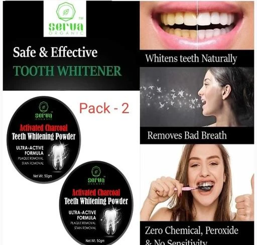 Checkout this latest Teeth Whitening
Product Name: *SERVA ORGANIC CHARCOL POWDER TEETH WHITENING *
Product Name: SERVA ORGANIC CHARCOL POWDER TEETH WHITENING 
Multipack: 1
Country of Origin: India
Easy Returns Available In Case Of Any Issue


SKU: CHARCOL POWDER TEETH WHITENING PACK -  2
Supplier Name: Serva Organic

Code: 881-58945300-895

Catalog Name:  Classy Teeth Whitening
CatalogID_15346761
M07-C22-SC1872