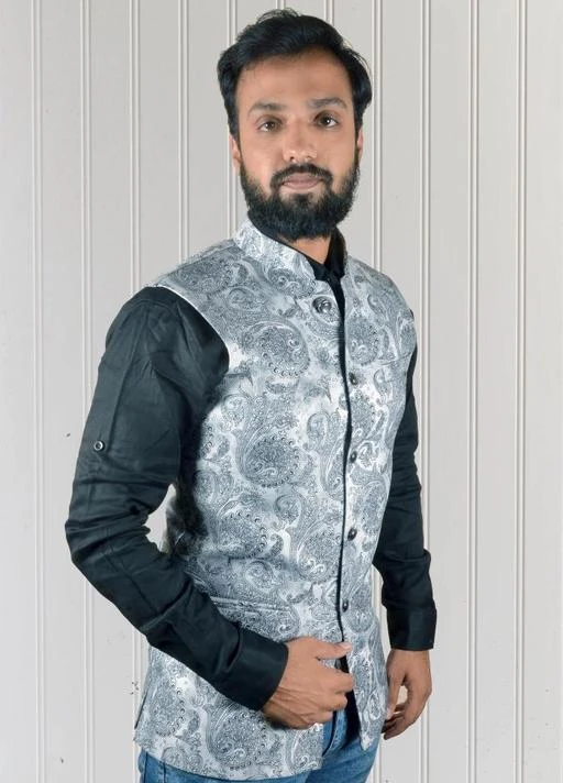 Checkout this latest Ethnic Jackets
Product Name: *Classic Graceful Men Ethnic Jackets*
Fabric: Viscose Rayon
Sleeve Length: Sleeveless
Pattern: Printed
Combo of: Single
Sizes: 
M (Length Size: 28 in) 
Country of Origin: India
Easy Returns Available In Case Of Any Issue



Catalog Name: Classic Graceful Men Ethnic Jackets
CatalogID_15358335
C66-SC1202
Code: 9961-58976082-9991