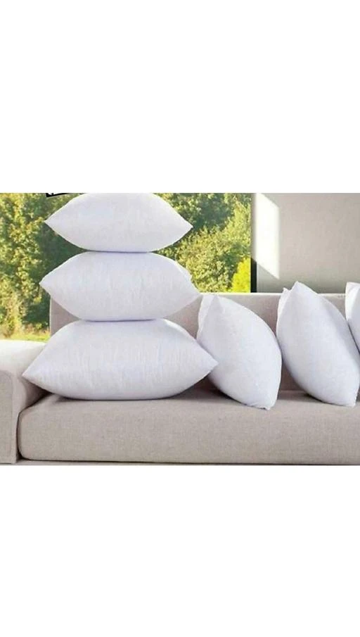 NH10 DESIGNS Soft and Comfortable Microfiber Filled Polyester (12x12) inch  Pillow Cushion Filler For Sofa, Bed