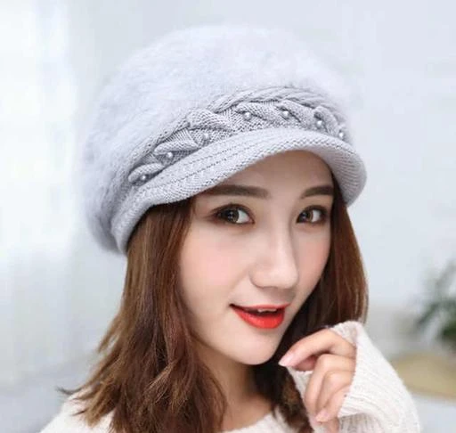 Trendy woolen clearance caps for womens