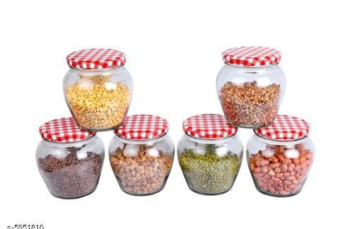 Checkout this latest Jars & Container
Product Name: *Classic Jars & Container*
Material: Glass
Pack: Pack of 6
Size (in ltrs): 450 ml
Easy Returns Available In Case Of Any Issue


SKU: p77
Supplier Name: Kitchen Queen

Code: 814-5951810-8211

Catalog Name: Classic Jars & Container
CatalogID_900373
M08-C23-SC1428