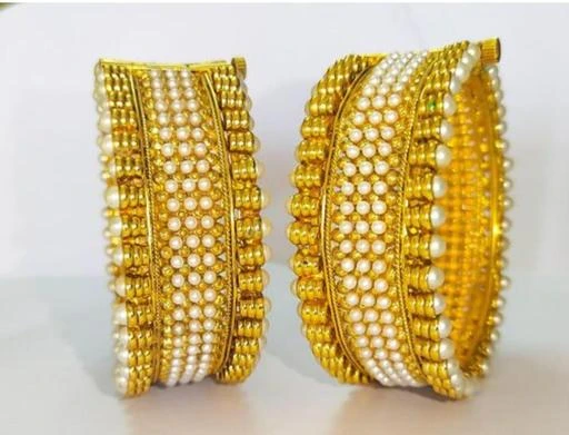 Checkout this latest Bracelet & Bangles
Product Name: *Allure Chic Bracelet & Bangles*
Base Metal: Alloy
Plating: Gold Plated
Stone Type: Pearls
Sizing: Non-Adjustable
Type: Kangan
Multipack: 1
Sizes:2.4, 2.6, 2.8
Country of Origin: India
Easy Returns Available In Case Of Any Issue


Catalog Rating: ★3.3 (12)

Catalog Name: Allure Chic Bracelet & Bangles
CatalogID_15605102
C77-SC1094
Code: 832-59658368-948