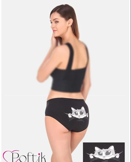 Cartoon Thong Underwear Women, Kitty Underwear Women Sexy