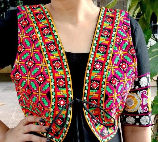 Source Indian handmade silk embroidered blazer jackets-Traditional Gujarati  embroidery jacket-embroidered coats for women-Navratri koti on m.alibaba.com