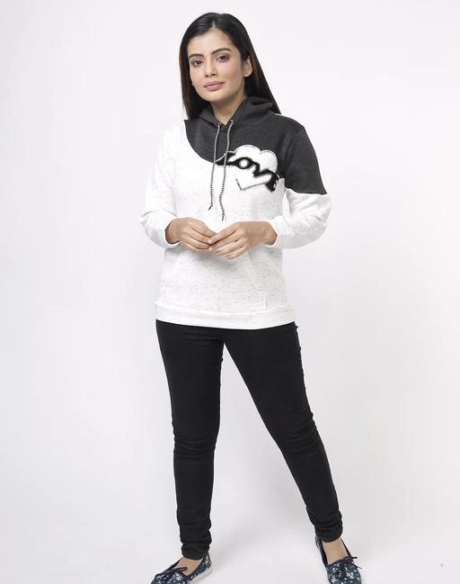 Full Sleeve Cotton Designer Ladies Sweatshirt, Size : XL, XXL