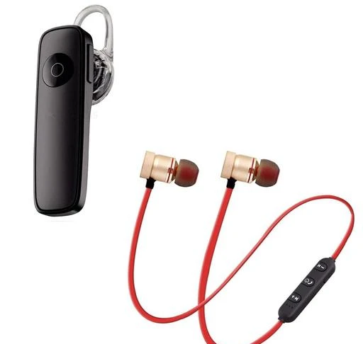 Checkout this latest Bluetooth Headphones & Earphones
Product Name: * Combo of Wireless Earphone Bluetooth Headset, Hands-Free Bluetooth Earphone, HiFi Clear Sound Earphone with Mic, Noise Cancellation for iOS Devices & All Smartphone*
Product Name:  Combo of Wireless Earphone Bluetooth Headset, Hands-Free Bluetooth Earphone, HiFi Clear Sound Earphone with Mic, Noise Cancellation for iOS Devices & All Smartphone
Type: In The Ear
Compatibility: All Smartphones
Net Quantity (N): 1
Color: Red
Mic: Yes
Warranty_Type: Pick Up
Charging Type: Type C
Battery Backup: Above 20 Hours
Play Time: 6 Hours
Noise Cancelling: Yes
Water Resistant: Yes
Sound with HD speaker and enhanced BASS effect, Sound great and cancel out 90% of back ground noise. Easily get as loud as you need this wireless headphones to be Our headphones are equipped with a waterproof nano-coating that protects against sweat for life. The ergonomic earhook secures the earphones in the ear without falling.Perfect for running, hiking, yoga, gym, fitness, traveling and etc Clear and loud sound , bluetooth earphones retain the music,ensure you enjoy perfect music feeling, Good noise isolation to create the optimal environment for listening to your favorite tunes Compatible with all smartphones which have Bluetooth function. Support high quality music stereo playback. Adopt noise reduction technology, give you clear call experience. Portable and lightweight, easy to carry and use. You can connect two headphones together when it not be used and can be worn like a necklace on your neck, which is a convenient way of carrying, Product Assistance Available, 1 Year Replacement Warranty Available all over India
Sizes: 
Free Size
Country of Origin: India
Easy Returns Available In Case Of Any Issue


SKU: combo 1
Supplier Name: Tecbr enterprise India

Code: 062-60242749-998

Catalog Name:  Bluetooth Earphone
CatalogID_15803295
M11-C36-SC1374