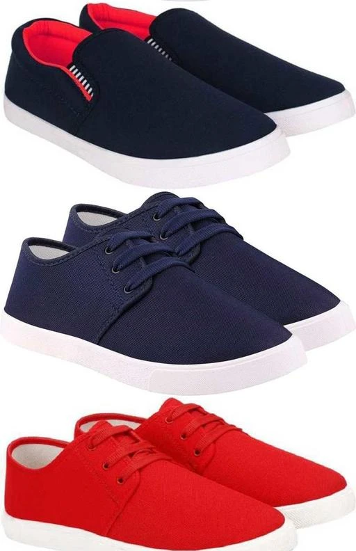 Checkout this latest Casual Shoes
Product Name: *Trendy Combo of Men Casual Shoe (Pack of 3 Pairs)*
Material: Mesh
Sole Material: Pvc
Fastening & Back Detail: Lace-Up
Multipack: 3
Sizes:
IND-6, IND-7, IND-8, IND-9, IND-10
We are Presenting Men's Classic and affordable collection for men loafer casual sneakers shoes with cheapest range which is widely renowned for great designs and colours. You can enjoy breathable comfort and feel when you buy our shoes with attractive low price. It offers an amazing range of loafers & Sneakers Casual wear boots that embodies the spirit of today's youth as it is available in inspiring colours and designs. These Shoes for Men's is comfortable walking outdoors, Parties, Office, marriages or on the beaches. This Low price pair of shoes is sure to make you look smart & classy. This Combo Offer is pack of 3 Pairs - Red, Navy Blue and Multicolor moccassin (Black and Inner Red)
Country of Origin: India
Easy Returns Available In Case Of Any Issue


SKU: FitmanBlk-Red-Navy Blue-312
Supplier Name: R TEE GLOBAL

Code: 525-60336271-7941

Catalog Name: Relaxed Attractive Men Casual Shoes
CatalogID_15838122
M09-C29-SC1235
