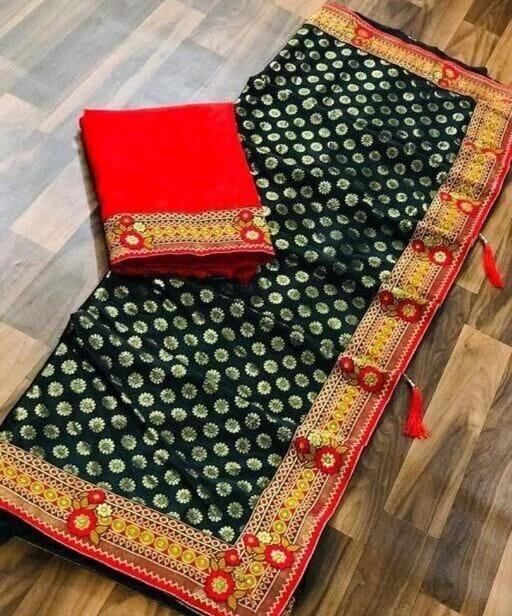 Checkout this latest Sarees
Product Name: *Aagam Superior Sarees*
Saree Fabric: Lycra Blend
Blouse: Separate Blouse Piece
Blouse Fabric: Banarasi Silk
Pattern: Printed
Blouse Pattern: Same as Border
Net Quantity (N): Single
Sizes: 
Free Size (Saree Length Size: 5.3 m, Blouse Length Size: 0.8 m) 
Country of Origin: India
Easy Returns Available In Case Of Any Issue


SKU: HO LYCRA BUTI-02 BLACK
Supplier Name: HARI _OM _CREATION

Code: 314-60452195-999

Catalog Name: Aagam Superior Sarees
CatalogID_15878776
M03-C02-SC1004
