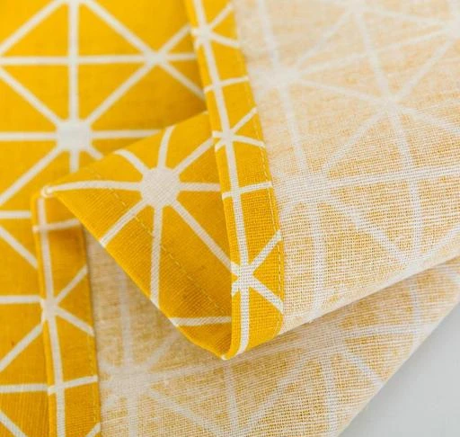 Microwave Oven Cover Dust Oil Proof Cloth with Storage Pockets Cotton Linen  Kitchen Toaster Appliance Protector (Yellow Checkerboard)