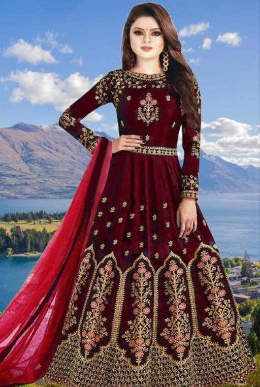 Checkout this latest Gowns
Product Name: *Chitrarekha Alluring Gowns*
Fabric: Taffeta Silk
Sleeve Length: Long Sleeves
Pattern: Embroidered
Multipack: 1
Sizes:
S, M, L, XL, XXL, XXXL, Free Size (Bust Size: 42 in, Waist Size: 44 in, Hip Size: 54 in, Shoulder Size: 19 in) 
Country of Origin: India
Easy Returns Available In Case Of Any Issue


Catalog Rating: ★4.1 (10)

Catalog Name: Chitrarekha Alluring Gowns
CatalogID_15909034
C79-SC1289
Code: 993-60540797-994