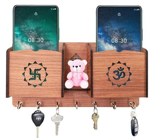 Checkout this latest Key Holders
Product Name: *Indiroyally® Om Swastik Key holder 7 Hooks /Chabi Hanger Brown 25x16 cm (love birds key holder)*
Material: Wooden
Color: Brown
Product Length: 25.5 cm
Product Height: 13.5 cm
Product Breadth: 6 cm
Multipack: 1
Country of Origin: India
Easy Returns Available In Case Of Any Issue


SKU: Om Swastik Key Holder
Supplier Name: ROYAL HANDICRAFT

Code: 403-60760582-007

Catalog Name: Alluring Key Holders
CatalogID_15988804
M08-C25-SC2483