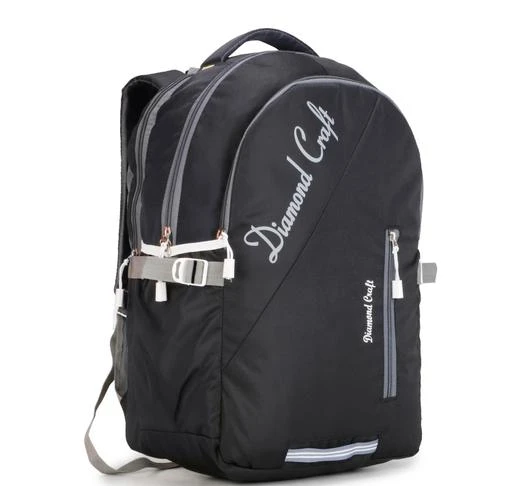 Checkout this latest Bags & Backpacks
Product Name: *DIAMOND CRAFT Backpack 30 L Laptop Backpack Casual Waterproof Laptop Backpack/Unisex Travel Backpack (BLACK) *
Material: Polyester
No. of Compartments: 4
Laptop Capacity: upto 18 inch
Pattern: Solid
Net Quantity (N): 1
Sizes:
Free Size (Length Size: 13 in, Width Size: 9 in, Height Size: 20 in) 
30% Extra Storage We Indians tend to carry a lot of stuff in our backpacks, which is why this  backpack comes with Three spacious compartments. Maximized Comfort with Padded, Breathable Back System Its adjustable shoulder straps with padded air mesh and back padding ensure long-lasting comfort while carrying this backpack. Durable Its high-quality fabric and seam strength ensure that this backpack lasts long, even if you use it all day, everyday. Lightweight Eco-friendly Fabric Designed with an eco-friendly, virgin polyester fabric, this bag is lightweight and easy to carry. Water- and Stain-resistant Take this backpack with you everywhere you go, to office or tithout worrying about damage as it’s stain-resistant and fluid-resistant.
Country of Origin: India
Easy Returns Available In Case Of Any Issue


SKU: sl5dxig8
Supplier Name: DAIMOND CRAFT

Code: 434-60884596-0051

Catalog Name: Standard Trendy Men Bags & Backpacks
CatalogID_16034385
M09-C28-SC5080