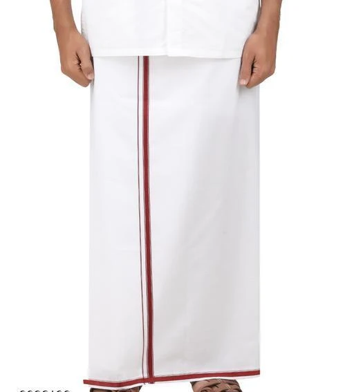  Temple Wear Cotton Dhoti For Men 40 Inch Waist Size Green Color