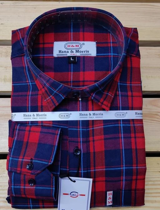 Checkout this latest Shirts
Product Name: *Aditya 100% New Cotton Checked Shirt For Men's_Red*
Fabric: Cotton
Sleeve Length: Long Sleeves
Pattern: Checked
Multipack: 1
Sizes:
M (Chest Size: 41 in, Length Size: 29 in) 
L (Chest Size: 44 in, Length Size: 30 in) 
XL (Chest Size: 46 in, Length Size: 31 in) 
XXL (Chest Size: 49 in, Length Size: 32 in) 
Country of Origin: India
Easy Returns Available In Case Of Any Issue


Catalog Rating: ★4.3 (78)

Catalog Name: Fancy Modern Men Shirts
CatalogID_16106002
C70-SC1206
Code: 093-61147135-9931