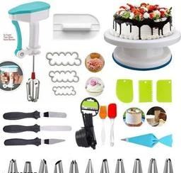 Buy Cake Decorating Supplies 2019 Upgrade 282 PCS Baking Set with  Springform Cake Pans Set,Cake Rotating Turntable,Cake Decorating Kits,  Muffin Cup Mold, Cake Baking Supplies for Beginners and Cake Lovers Online  at