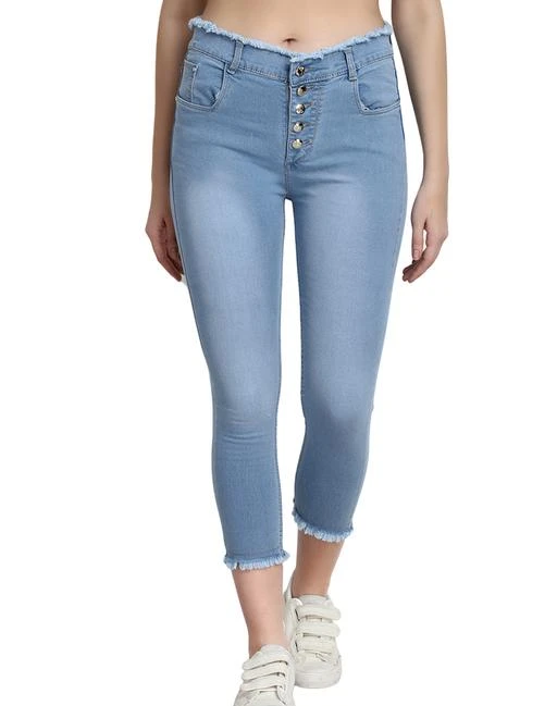 Checkout this latest Jeans
Product Name: *Pretty Women's Jeans*
Fabric: Denim
Surface Styling: Fringed
Multipack: 1
Sizes:
28 (Waist Size: 28 in, Length Size: 40 in) 
30 (Waist Size: 30 in, Length Size: 40 in) 
32 (Waist Size: 32 in, Length Size: 40 in) 
34 (Waist Size: 34 in, Length Size: 40 in) 
Easy Returns Available In Case Of Any Issue


Catalog Rating: ★3.8 (77)

Catalog Name: Pretty Women's Jeans Vol 4
CatalogID_937633
C79-SC1032
Code: 375-6155367-0351