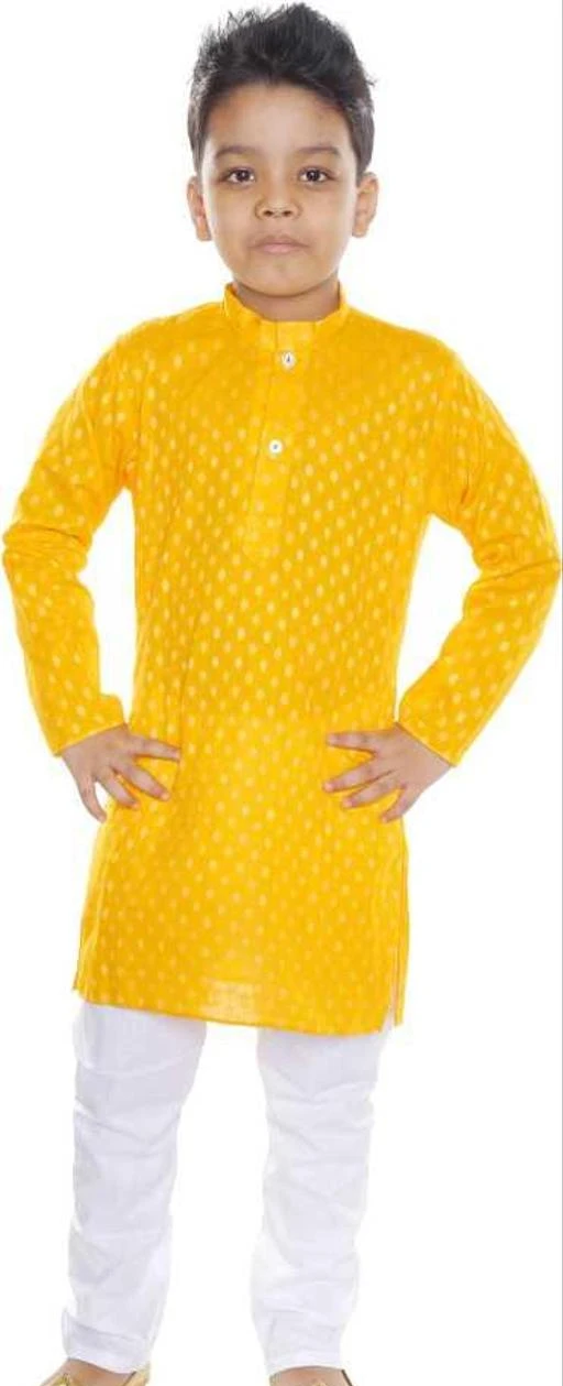Checkout this latest Kurta Sets
Product Name: *Boys   Kurta Sets Pack Of 1*
Top Fabric: Cotton
Bottom Fabric: Cotton
Sleeve Length: Long Sleeves
Bottom Type: pyjamas
Top Pattern: Printed
Net Quantity (N): 1
KURTA PYJAMA SET FOR BOYS
Sizes: 
1-2 Years, 2-3 Years, 3-4 Years, 4-5 Years, 5-6 Years, 6-7 Years, 7-8 Years
Country of Origin: India
Easy Returns Available In Case Of Any Issue


SKU: SANDYYELLOW
Supplier Name: BITU FASHIONS

Code: 052-61594427-998

Catalog Name: Cutiepie Funky Kids Boys Kurta Sets
CatalogID_16244760
M10-C32-SC1170