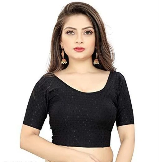 Checkout this latest Blouses
Product Name: *Classy Women Spandex Solid Blouses*
Fabric: Spandex
Fabric: Spandex
Sleeve Length: Short Sleeves
Pattern: Self-Design
JP TEXTILE is well known manufacturer of Blouses; brand is famous for its wide range of ethnic wear collection for women. Exclusively constructed with absolute perfection. This Blouse comes with half sleeves and round neckline; this blouse is having contrasting classy plain/solid pattern. These charming Blouses will surely fetch you compliments for your rich sense of style. It can fit a wide size range between 32 to 36 blouse lengths 15 inches. It’s a pure cotton stretchable blouse. We have chain patterns; net patterns; backless; slim fit; regular fit; casual wear collection of readymade Blouses. Saree blouse ready-made cotton free size readymade new combo Provide cotton crop top back stretchable gold color designs pack stretch stitched traditional three quarter sleeves. The blouse is crafted from Cotton. The soft fabric lets the wearer enjoy optimum comfort. The breathable material allows proper air circulation. Cotton is really comfortable against the skin and this ensures that  remain at ease all day long.
Sizes: 
28 (Bust Size: 28 in, Length Size: 14 in) 
30 (Bust Size: 30 in, Length Size: 14 in) 
32 (Bust Size: 32 in, Length Size: 14 in) 
34 (Bust Size: 34 in, Length Size: 14 in) 
36 (Bust Size: 36 in, Length Size: 14 in) 
38 (Bust Size: 38 in, Length Size: 14 in) 
40 (Bust Size: 40 in, Length Size: 14 in) 
42 (Bust Size: 42 in, Length Size: 14 in) 
Country of Origin: India
Easy Returns Available In Case Of Any Issue


SKU: JP 1017 BLACK
Supplier Name: JP TEXTILE

Code: 552-61669048-994

Catalog Name: Classy Women Spandex Solid Blouses
CatalogID_16271376
M03-C06-SC1007