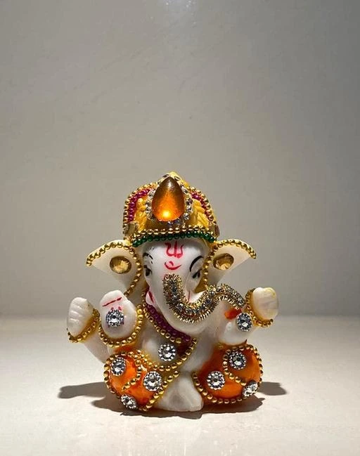 Fcity In Beautiful Small Lord Ganesha Idol Showpiece Marble Ganesha Stone