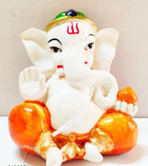 Show pieces
Ganesh Ji Idol
Material: Ceramic
Pack: Pack of 1
Product Length: 3 Inch
Product Breadth: 3 Inch
Product Height: 3 Inch
Country of Origin: India
Sizes Available: 

SKU: ARI_1
Supplier Name: Jagriti Enterprise

Code: 552-6190651-567

Catalog Name: Trendy Religious Idols
CatalogID_945221
M08-C25-SC1615