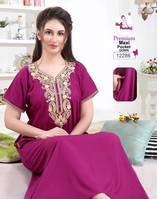 Checkout this latest Nightdress
Product Name: *Inaaya Stylish Women Nightdresses*
Fabric: Cotton
Sleeve Length: Short Sleeves
Pattern: Printed
Sizes:
XL (Bust Size: 42 in) 
Country of Origin: India
Easy Returns Available In Case Of Any Issue


SKU: -2URdPtP
Supplier Name: Hello partner

Code: 425-61925784-999

Catalog Name: Inaaya Stylish Women Nightdresses
CatalogID_16375560
M04-C10-SC1044