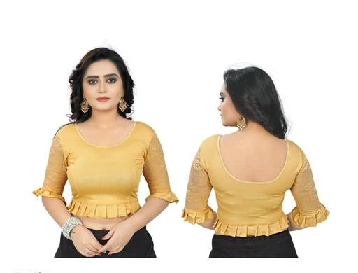 Checkout this latest Blouse (Deleted)
Product Name: *Trendy Graceful Women Blouses*
Fabric: Tissue
Sleeve Length: Three-Quarter Sleeves
Type: Stitched
Pattern: Embroidery Multipack: 1
Sizes:
30 (Bust Size - 30 in  Length Size - 15 in)
32 (Bust Size - 32 in  Length Size - 15 in)
34 (Bust Size - 34 in  Length Size - 15 in)
Country of Origin: India
Easy Returns Available In Case Of Any Issue


SKU: 258
Supplier Name: Womens store

Code: 903-6202731-558

Catalog Name: Free Mask Trendy Graceful Women Readymade Blouse
CatalogID_955651
M03-C06-SC1007