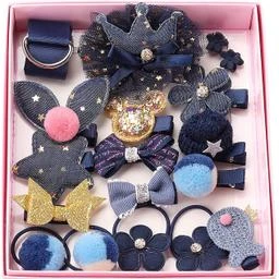 5 /10/14Pcs/Set Cute Bowknot Baby Girl Hair Clips Korean Flower Children  Sides Barrettes Baby Hair Accessories