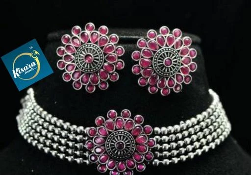 Checkout this latest Jewellery Set
Product Name: *KISARA JEWELS OXIDISED PARTY WEAR STONE CHOKER SET.*
Base Metal: German Silver
Plating: Oxidised Silver
Stone Type: Artificial Stones & Beads
Sizing: Adjustable
Type: Choker and Earrings
Country of Origin: India
Easy Returns Available In Case Of Any Issue


SKU: KPj001659
Supplier Name: kp enterprises009

Code: 171-62221388-942

Catalog Name: Twinkling Beautiful Jewellery Sets
CatalogID_16472829
M05-C11-SC1093