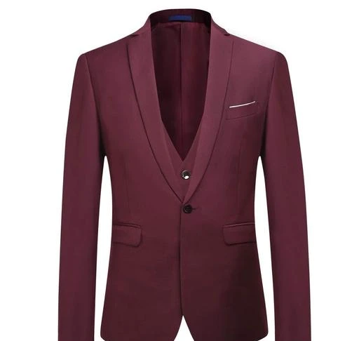 Checkout this latest Blazers
Product Name: *ONE FORT Solid Single Breasted Casual, Wedding Men Full Sleeve Blazer(Multiple Colors Available) *
Fabric: Cotton Blend
Sleeve Length: Long Sleeves
Pattern: Solid
Sizes:
XS, S (Chest Size: 38 in, Length Size: 28 in, Waist Size: 38 in, Hip Size: 37 in) 
M (Chest Size: 40 in, Length Size: 29 in, Waist Size: 40 in, Hip Size: 39 in) 
ONE FORT  brings to you an amazing collection of Slim Fit Classy & Trendy Blazers for formal blazer for men, casual blazer men. Luxrio is a brand committed to manufacture and produce the most trendy, casual blazer for kids stylish fashion wear for men at a proper price rage. boy cotton blazer Buy this stylish Blazer to wear in all casual and party functions. cotton blazer for men casual Feel good with this Latest, men cotton blazer Trendy Blazers and revamp your wardrobe with latest Luxrio designed Blazer. The premium fabric material makes it the ultimate comfortable wear. casual blazer for boys Wear it to casual gatherings and parties or events. casual blazer for men Get yourself the Luxrio Men's Blazer for receiving compliments or gift it to men close to you in order to make them happy! The vision of the brand being the passion for fit and structure. cotton blazer for boys please refer to the 