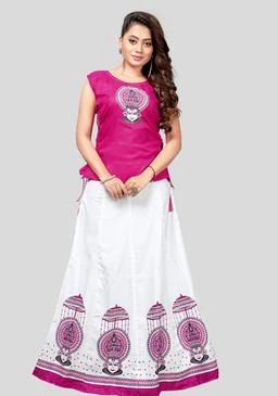 women cotton top and bottom ethnic skirts and sets