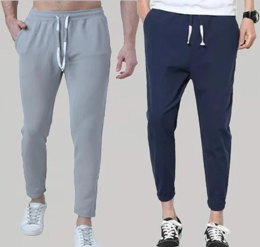 Checkout this latest Track Pants
Product Name: *Elegant Trendy Men Track Pants*
Fabric: Polyester
Pattern: Solid
Net Quantity (N): 2
Swaggish is trusted online brand and deliver good quality products for regular, casual and party wear. Very Comfortable Slim fit trackpants suitable for sports activities like yoga, gym workout, casual wear and running, used in all seasons. Stylish trendy men pyjama, lower and track pants also comes in combo packs in all sizes. Perfect fit with premium quality Cotton blend fabric keeps you very comfortable and can be worn at home or sleepwear fully adjustable waist with ribbed belt and elastic waistband. Secure zipper pockets allow you to carry valuable things like phone and keys while running or workout. Trackpant delivers trendy stylish look in casual as well as sports wear.
Sizes: 
28 (Waist Size: 28 in, Length Size: 36 in, Hip Size: 32 in) 
30 (Waist Size: 30 in, Length Size: 36 in, Hip Size: 34 in) 
32 (Waist Size: 32 in, Length Size: 38 in, Hip Size: 36 in) 
34 (Waist Size: 34 in, Length Size: 40 in, Hip Size: 38 in) 
36 (Waist Size: 36 in, Length Size: 42 in, Hip Size: 40 in) 
Country of Origin: India
Easy Returns Available In Case Of Any Issue


SKU: Track Pant Grey & Navy
Supplier Name: ARABIA CREATION

Code: 554-62408274-8911

Catalog Name: Elegant Trendy Men Track Pants
CatalogID_16533817
M06-C15-SC1214