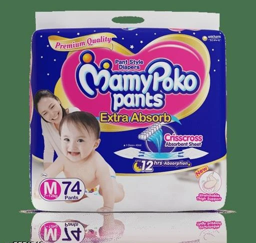Checkout this latest Baby Daipers
Product Name: *MAMY POKO PANTS EXTRA ABSORB MEDIUM SIZE (7-12 KGS) *
Product Name: MAMY POKO PANTS EXTRA ABSORB MEDIUM SIZE (7-12 KGS) 
Size: M
Multipack: 1
Country of Origin: India
Easy Returns Available In Case Of Any Issue


Catalog Rating: ★4 (58)

Catalog Name: Baby Care
CatalogID_996700
C176-SC2019
Code: 528-6281349-999