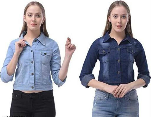 Checkout this latest Jackets
Product Name: *Urbane Sensational Women Jackets & Waistcoat*
Fabric: Denim
Sleeve Length: Three-Quarter Sleeves
Pattern: Solid
Multipack: 2
Sizes: 
S (Bust Size: 36 in, Length Size: 21 in, Shoulder Size: 14 in) 
M (Bust Size: 38 in, Length Size: 21 in, Shoulder Size: 14 in) 
L (Bust Size: 40 in, Length Size: 21 in, Shoulder Size: 15 in) 
XL (Bust Size: 42 in, Length Size: 21 in, Shoulder Size: 16 in) 
XXL
Country of Origin: India
Easy Returns Available In Case Of Any Issue


SKU: HOrca_hv
Supplier Name: Me Plus

Code: 634-62937222-995

Catalog Name: Urbane Fashionista Women Jackets & Waistcoat
CatalogID_16711254
M04-C07-SC1023