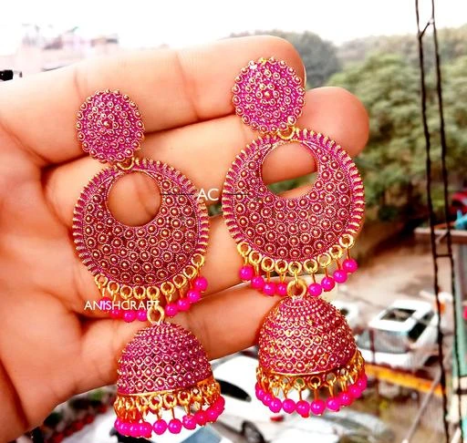 Checkout this latest Earrings & Studs
Product Name: *styldivine523-pink Earrings*
Base Metal: Alloy
Plating: Oxidised Gold
Sizing: Non-Adjustable
Stone Type: Artificial Stones & Beads
Type: Jhumkhas
Net Quantity (N): 1
designer jhumka earrings for women latest party wear jhumki fashion jhumka 
Country of Origin: India
Easy Returns Available In Case Of Any Issue


SKU: styldivine523-pink
Supplier Name: Anishcraft

Code: 561-62979151-0011

Catalog Name: Trendy Earrings & Studs
CatalogID_16724569
M05-C11-SC1091
.