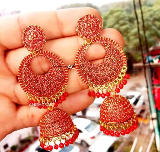 Checkout this latest Earrings & Studs
Product Name: *styldivine523-red Earrings*
Base Metal: Alloy
Plating: Oxidised Gold
Sizing: Non-Adjustable
Stone Type: Artificial Stones & Beads
Type: Jhumkhas
Net Quantity (N): 1
designer jhumka earrings for women latest party wear jhumki fashion jhumka 
Country of Origin: India
Easy Returns Available In Case Of Any Issue


SKU: styldivine523-red
Supplier Name: Anishcraft

Code: 561-62979154-0011

Catalog Name: Trendy Earrings & Studs
CatalogID_16724569
M05-C11-SC1091
.